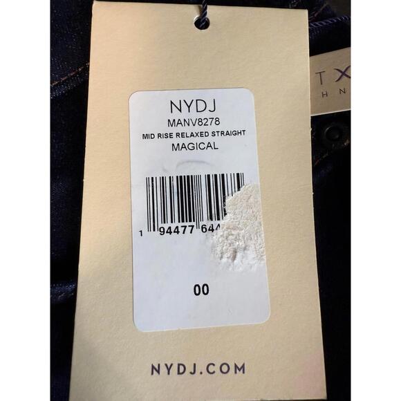 NYDJ Relaxed Straight Cool Embrace LiftXTuck Tehnology in Magical. Size 00 NWT - Picture 11 of 11